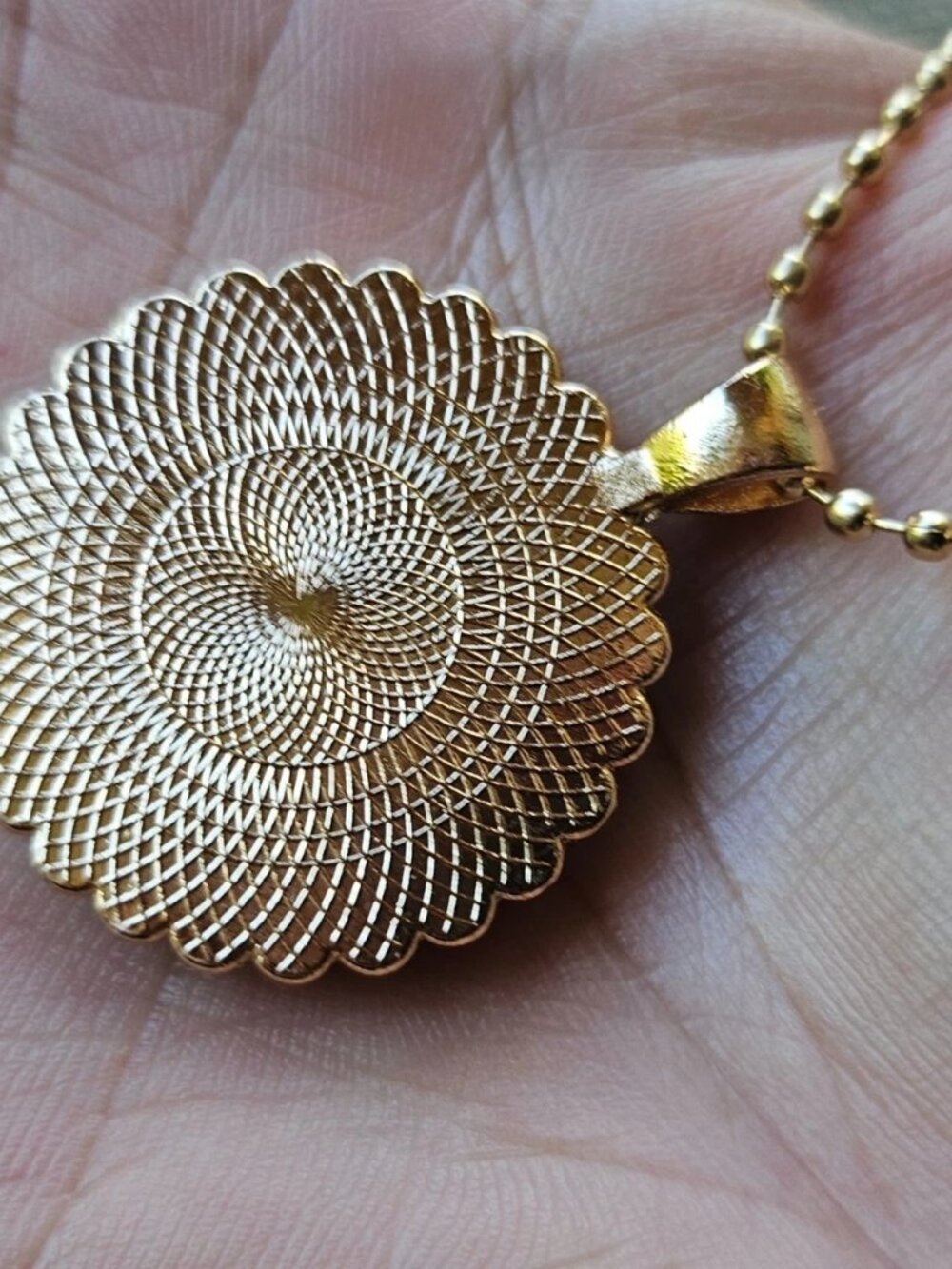Aytul Qursi Necklace Cabochon Round Pendant Religious Fashion Jewelry NEW - Picture 5 of 11